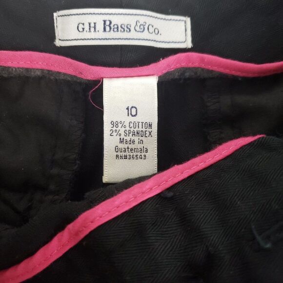 G. H. Bass & Co Black Cropped Pants womens size 10 L - Picture 4 of 6